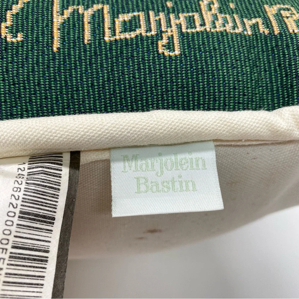 Marjolein Bastin Tapestry Throw Pillow Fruit Basket Butterfly Bird Design READ